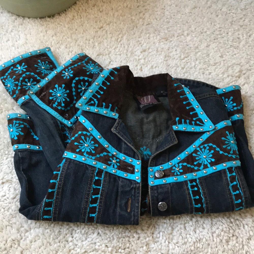 Embellished Denim Jacket szS πΊHPπΊ - Picture 12 of 12
